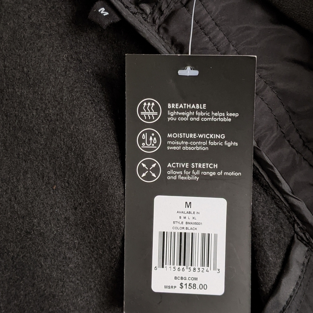 BCBGMaxAzria Jacket Puffer Hooded Zip Front Lightweight Fitted Black M NWT - Picture 15 of 15